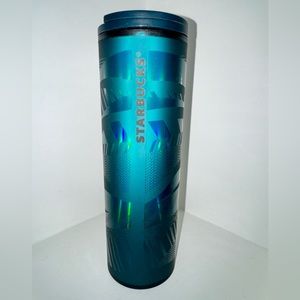 Starbucks 2021 Christmas Holiday Green 16 Oz Cold/Hot Cup Tumbler Sip Lid